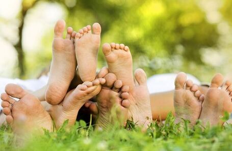 Contact with other people's feet can cause a fungal infection. 